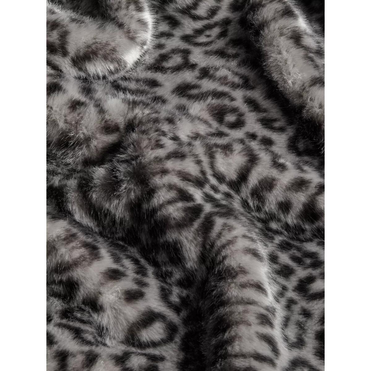 John Lewis & Partners Faux Fur Throw, Arctic Ocelot – image 2