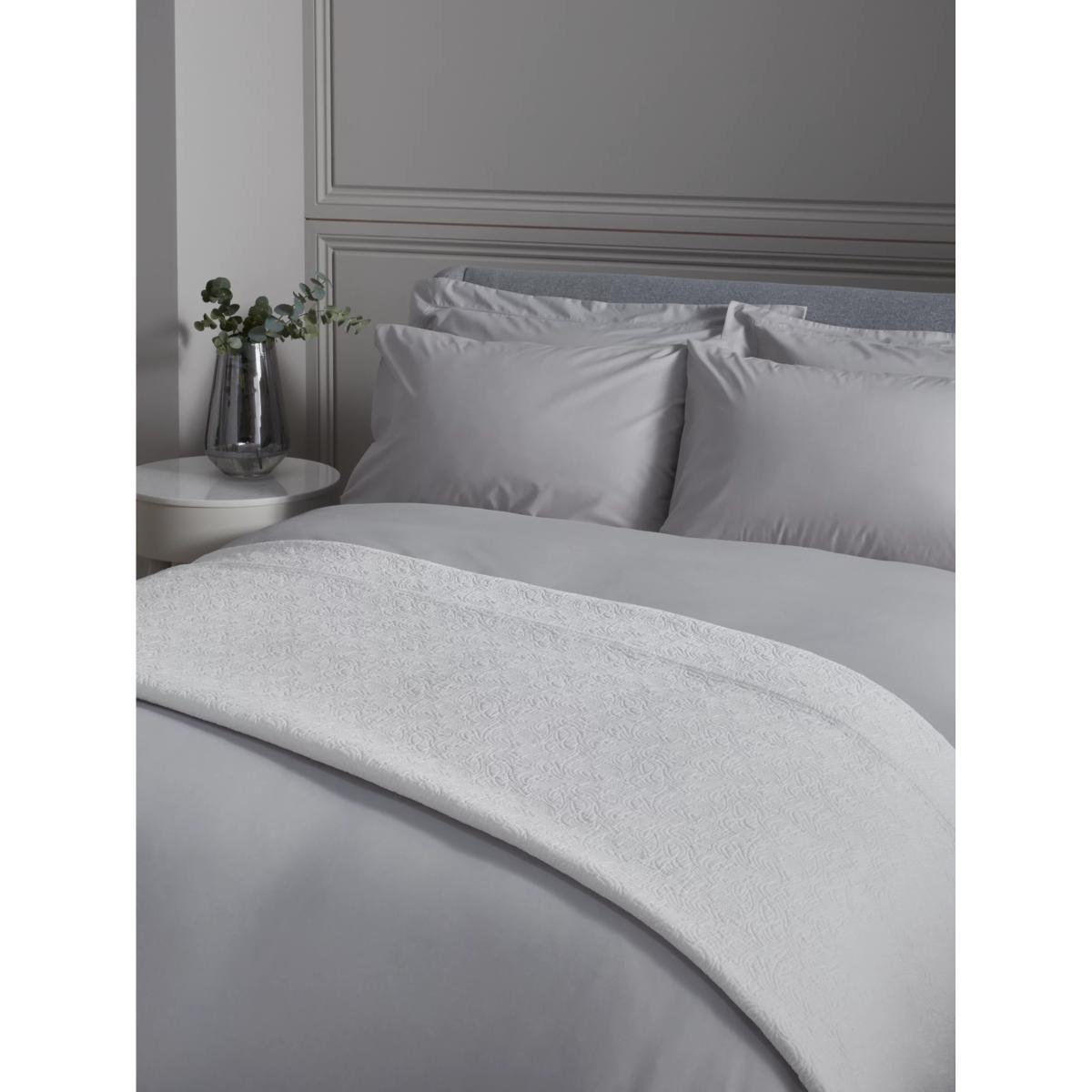 John Lewis & Partners Matelasse Bedspread, White – image 4