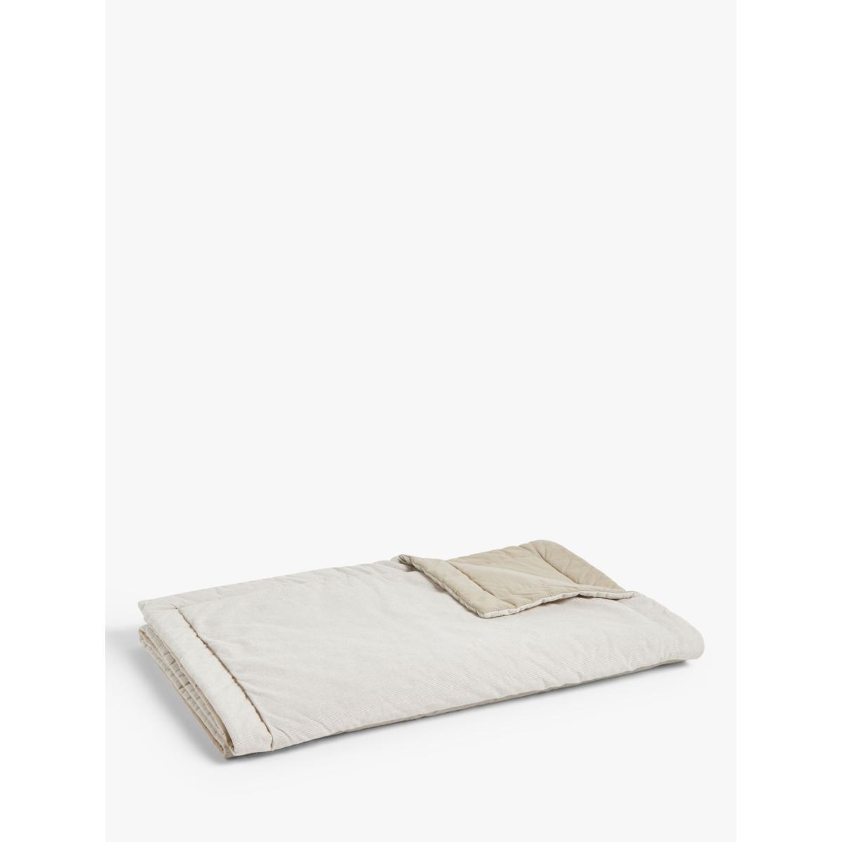 John Lewis Striped Bed Runner, Natural – image 2