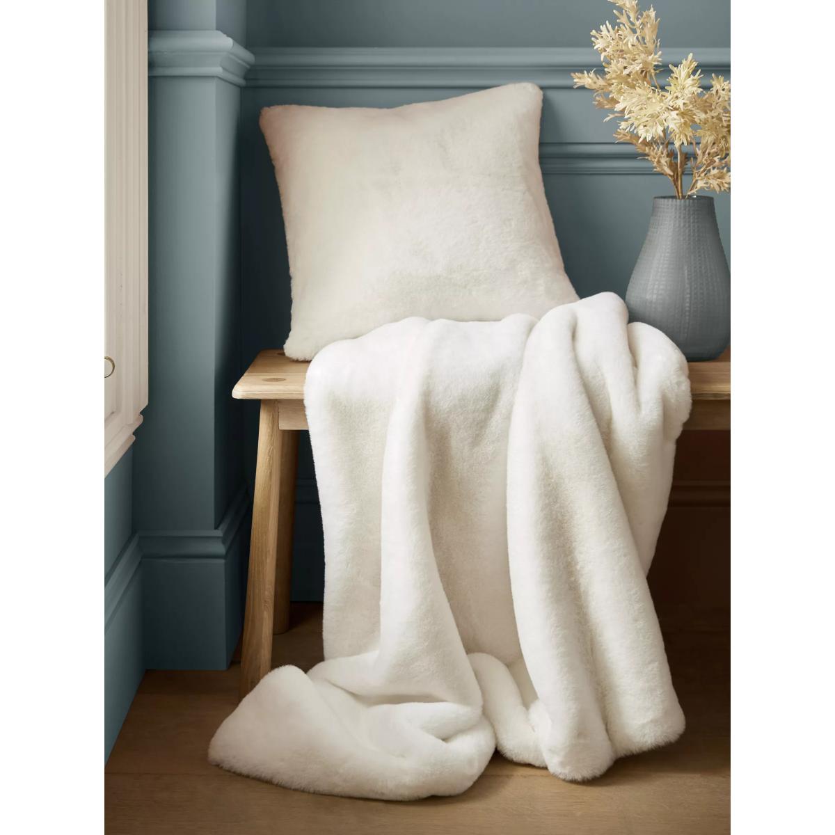 Laura Ashley Newland Throw, Bright White – image 5