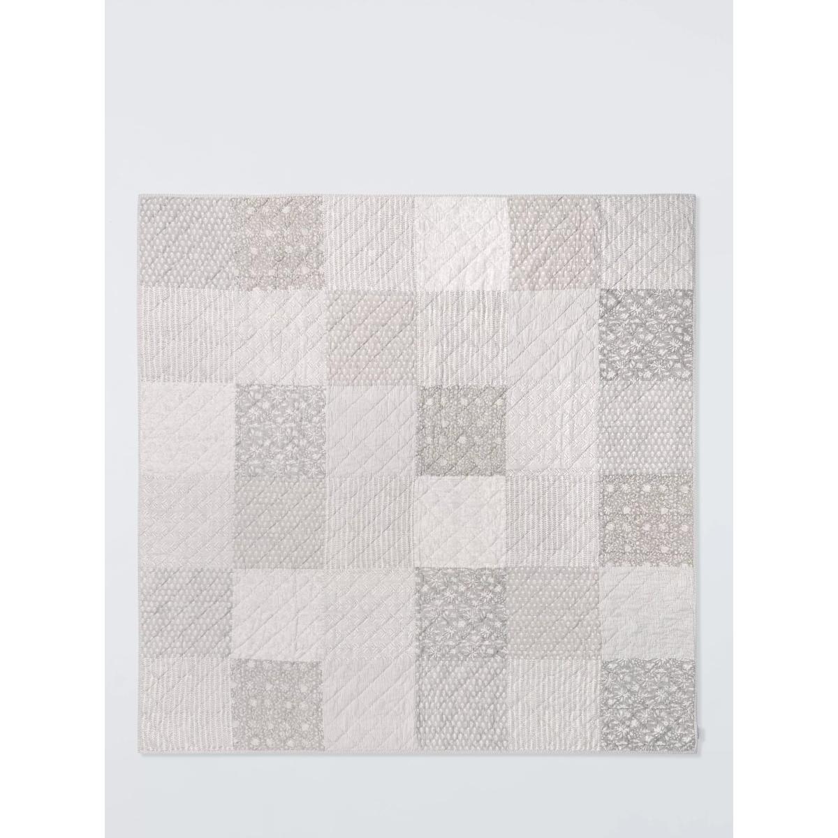 John Lewis Patchwork Quilted Cotton Bedspread, Natural – image 2