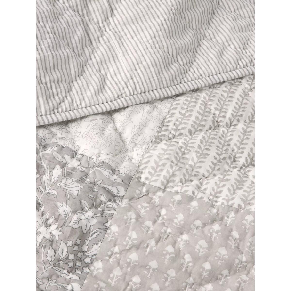 John Lewis Patchwork Quilted Cotton Bedspread, Natural – image 3