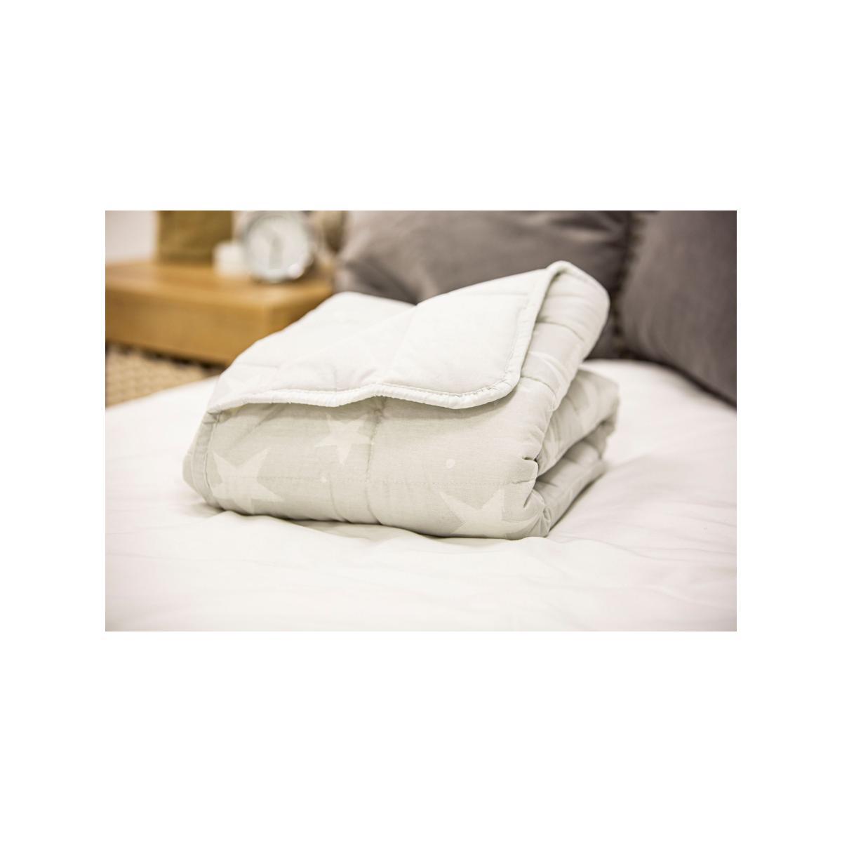 Rest Easy Sleep Better Star Weighted Blanket, Grey – image 2