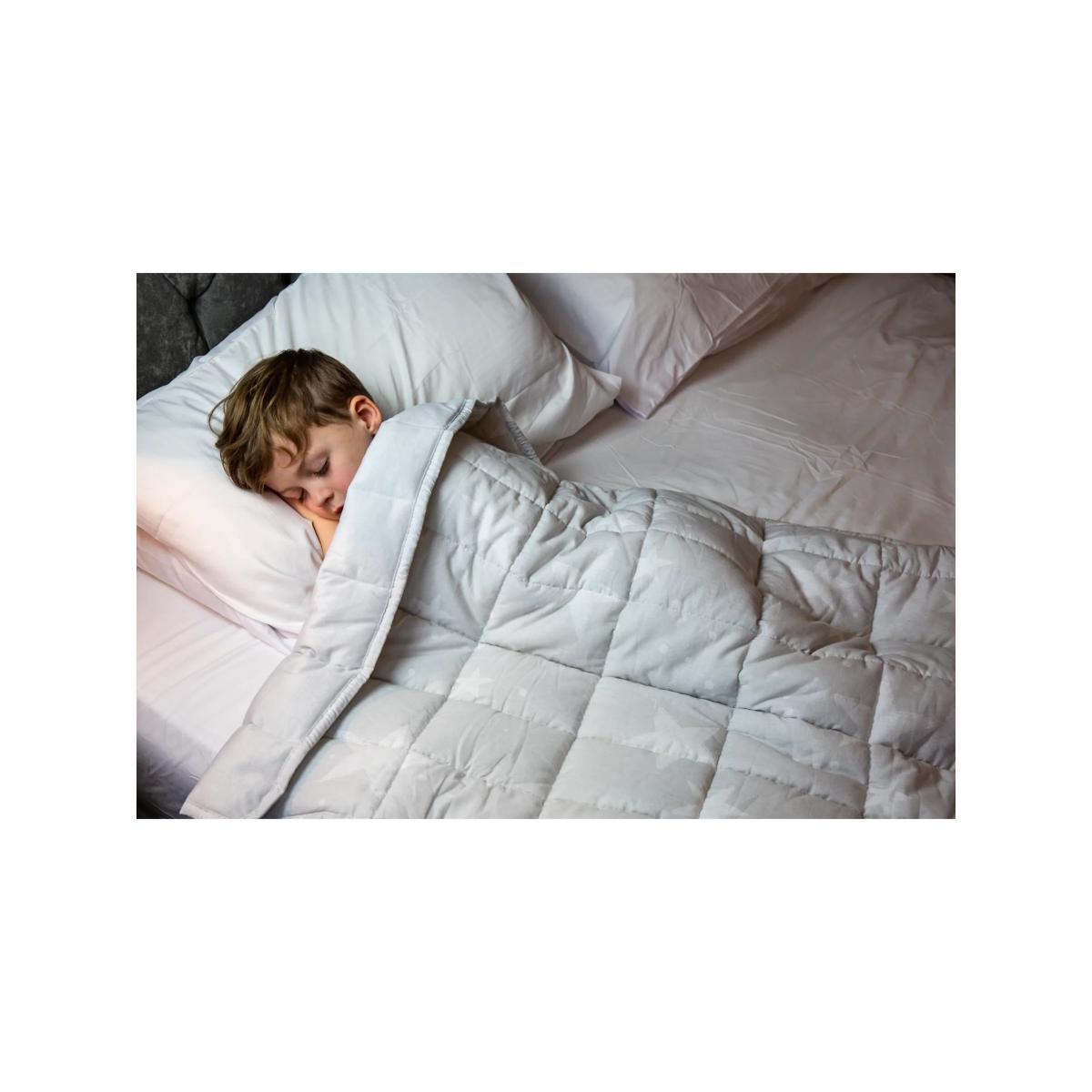 Rest Easy Sleep Better Star Weighted Blanket, Grey – image 3