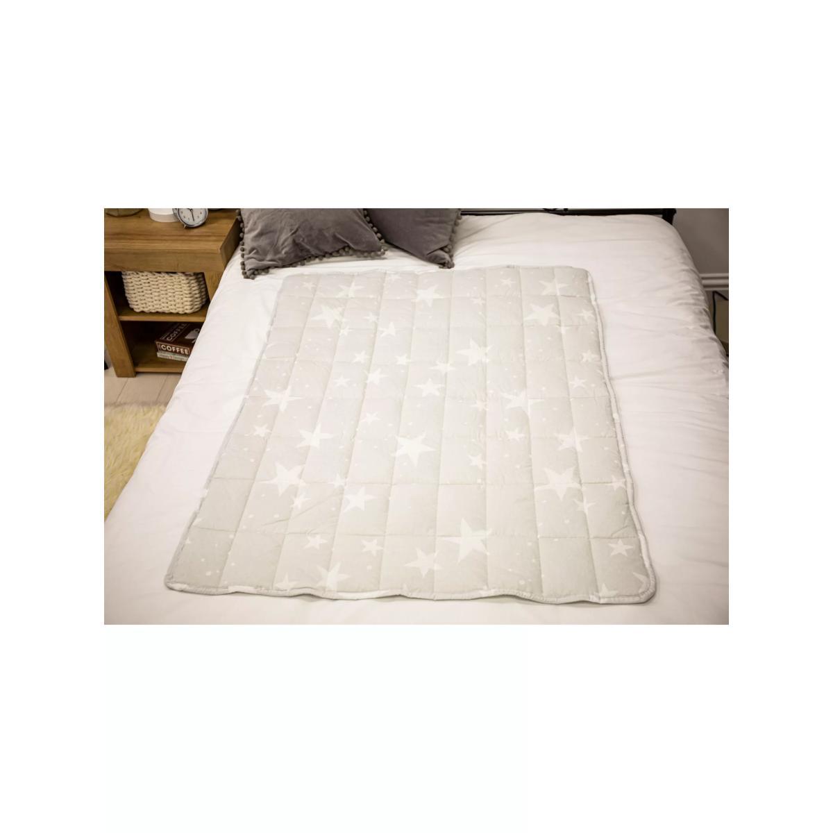 Rest Easy Sleep Better Star Weighted Blanket, Grey – image 6