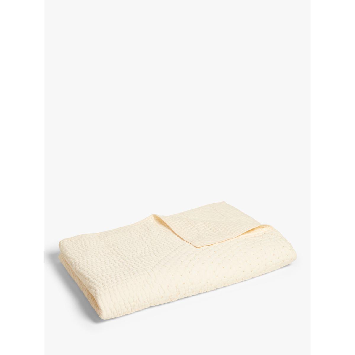 Mother of Pearl Sun Ray Organic Cotton Throw, Ivory – image 3