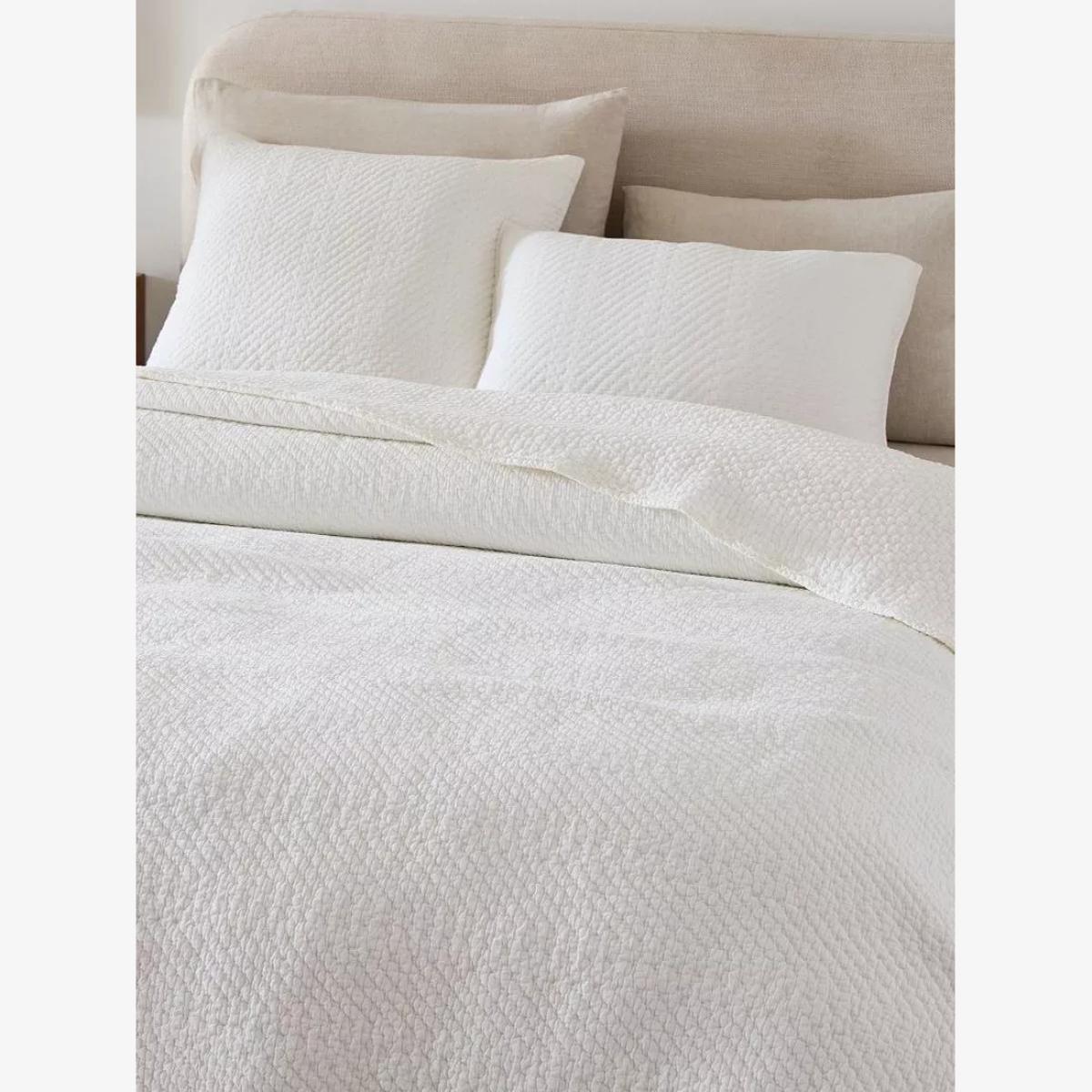 west elm Reflections Cotton Matelasse Bedspread, Super King – image 1