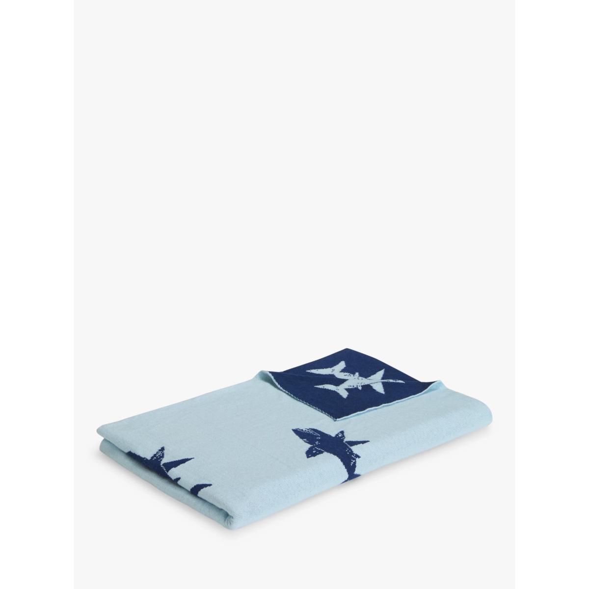 little home at John Lewis Shark Print Throw – image 4