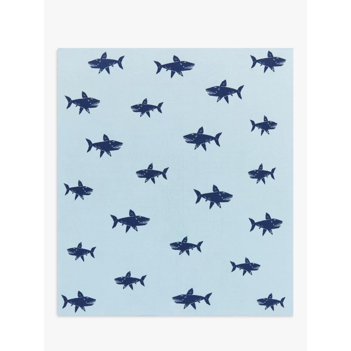 little home at John Lewis Shark Print Throw – image 5