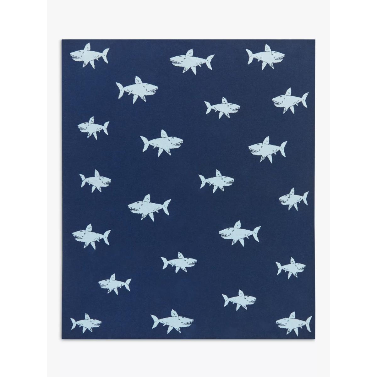little home at John Lewis Shark Print Throw – image 6