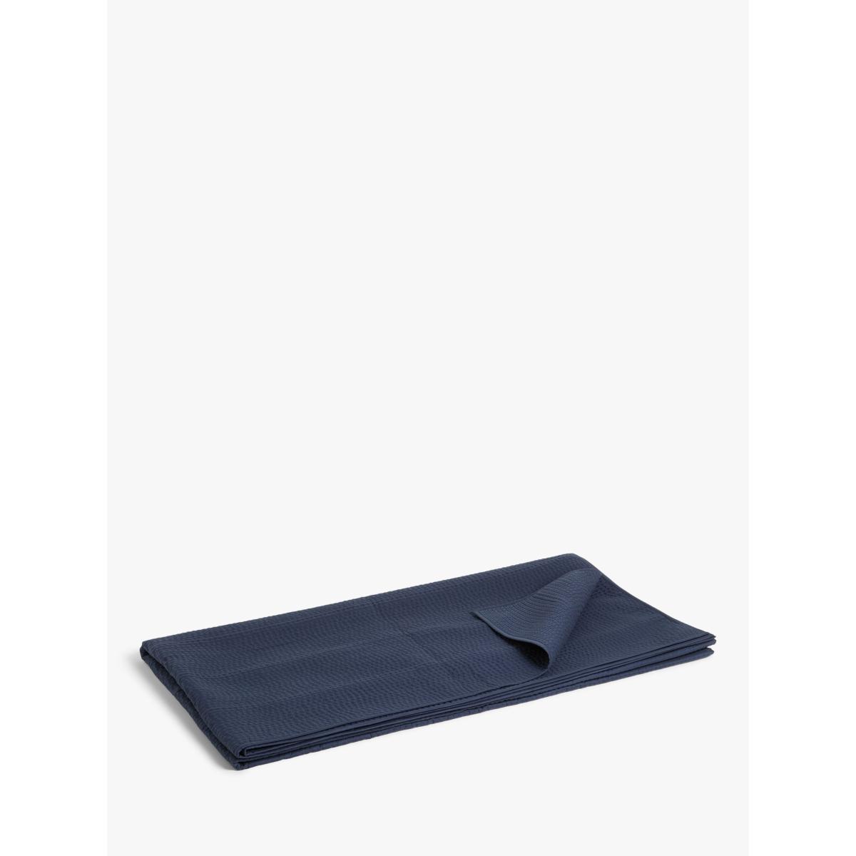John Lewis Stitched Stripe Bedspread, Navy – image 3