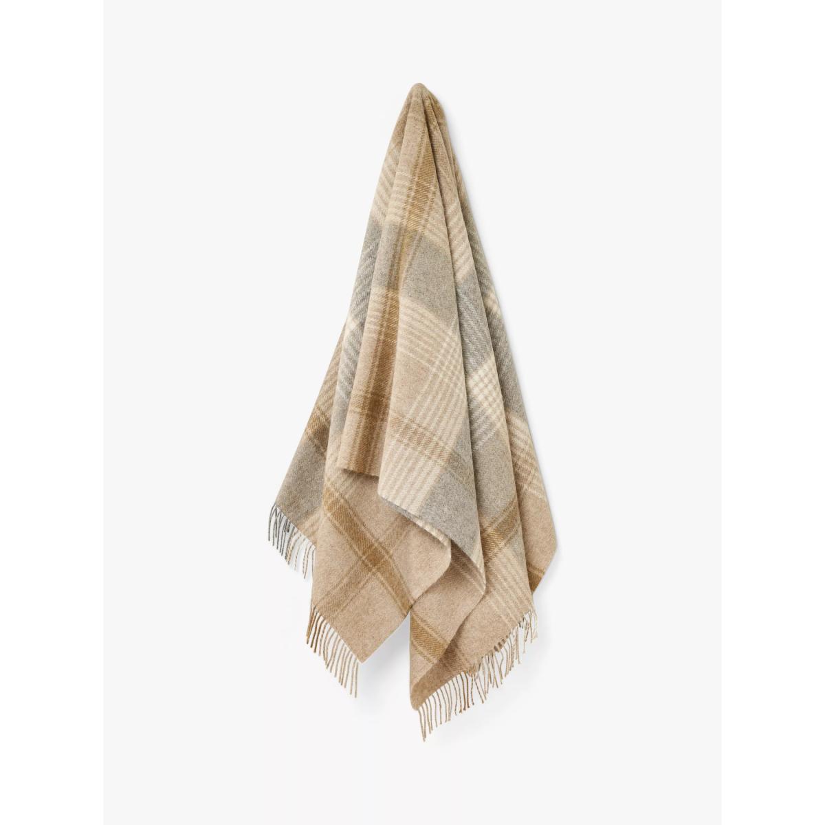 Bronte by Moon Classic Check British Wool Throw – image 2