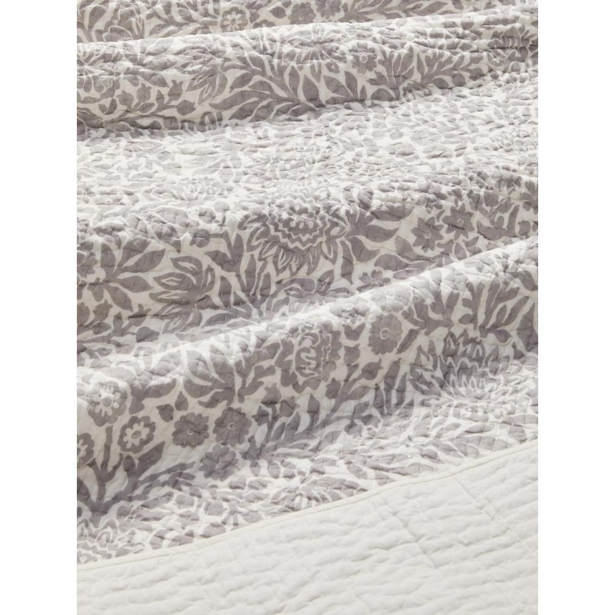 John Lewis & Partners Hidcote Quilted Bedspread, Grey – image 2