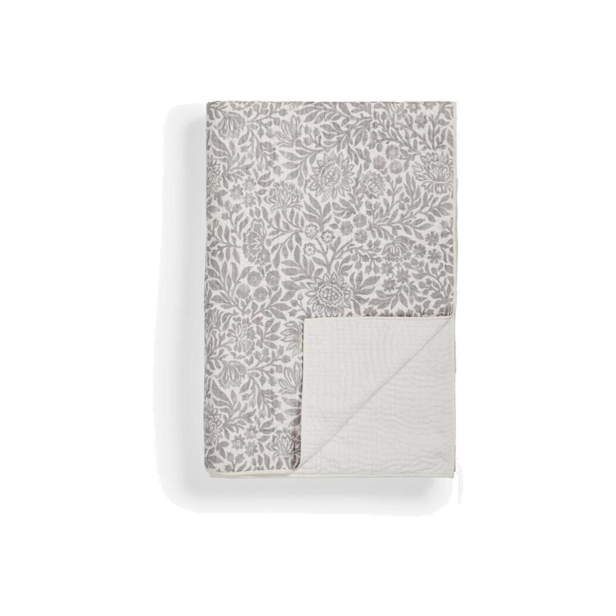 John Lewis & Partners Hidcote Quilted Bedspread, Grey – image 1