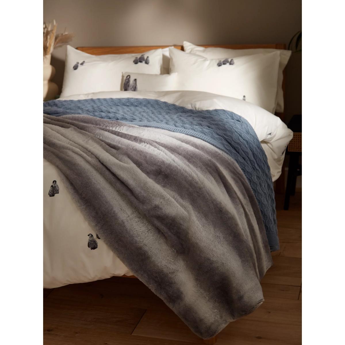John Lewis & Partners Stripe Fleece Throw – image 2