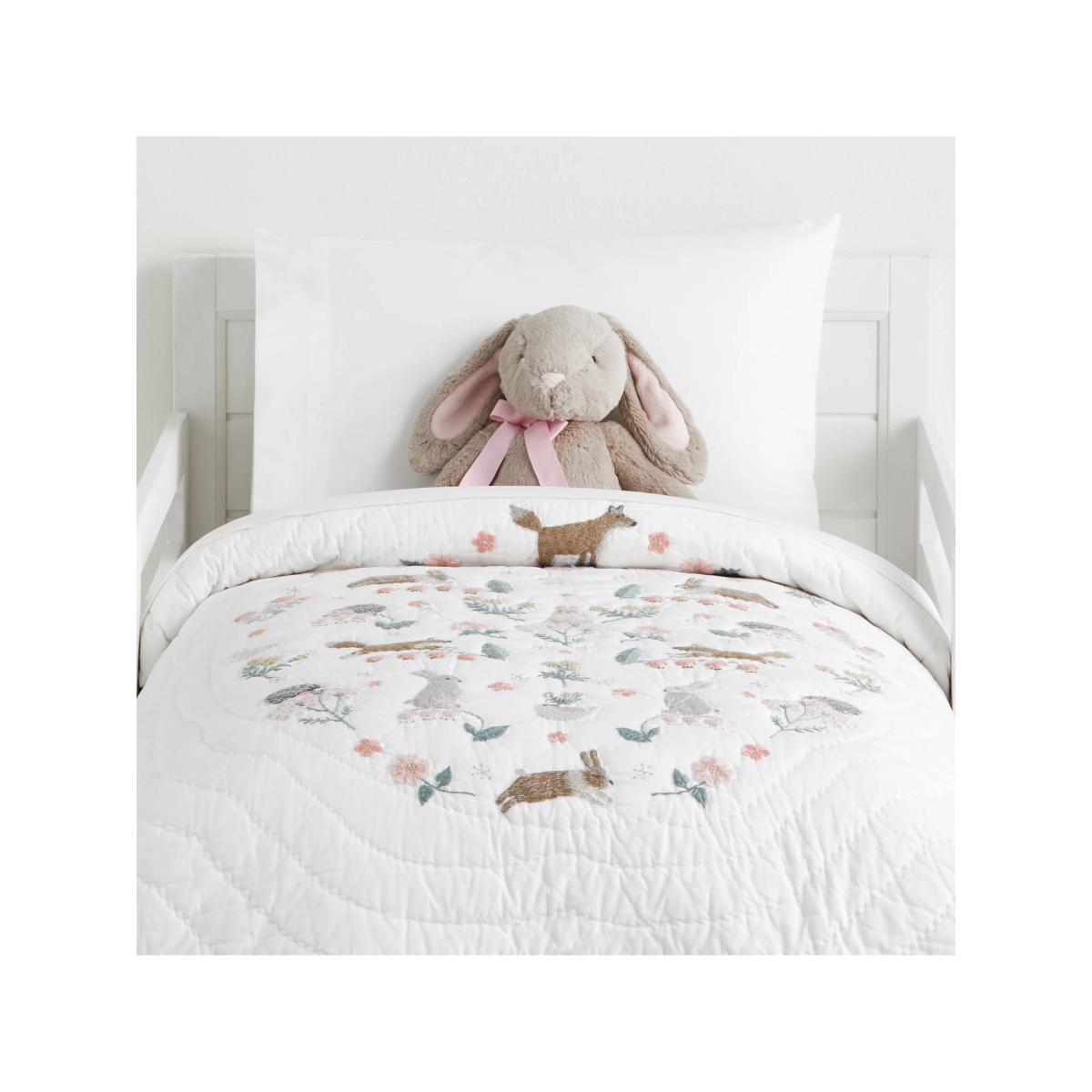 Pottery Barn Kids Romona Cotton Quilt, White – image 2