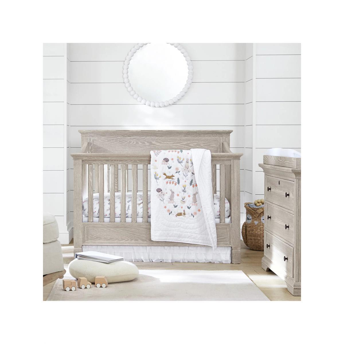 Pottery Barn Kids Romona Cotton Quilt, White – image 3