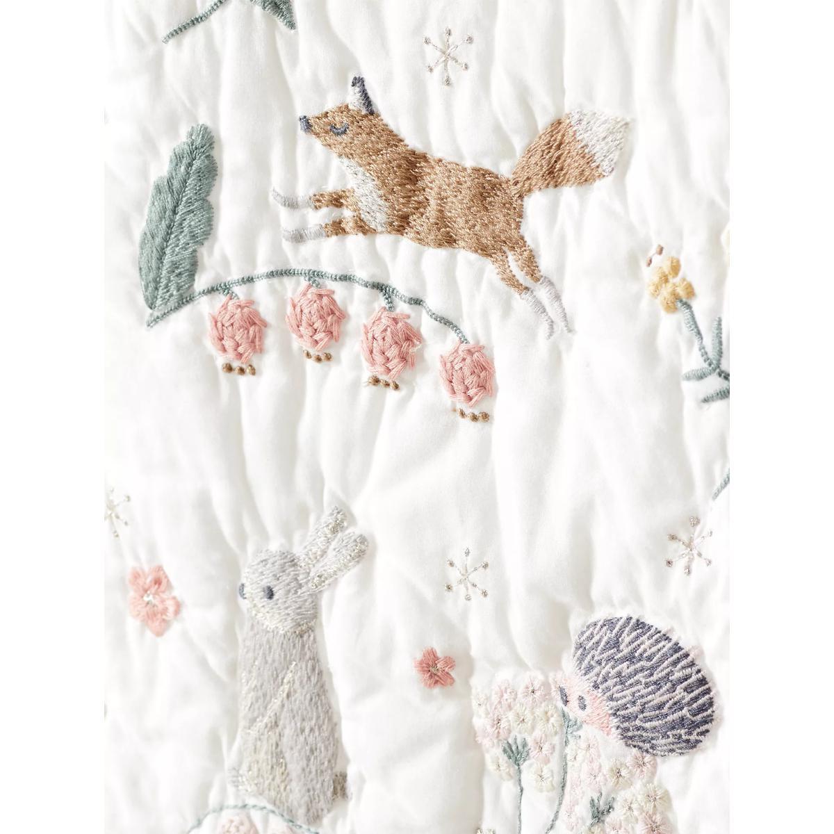 Pottery Barn Kids Romona Cotton Quilt, White – image 4