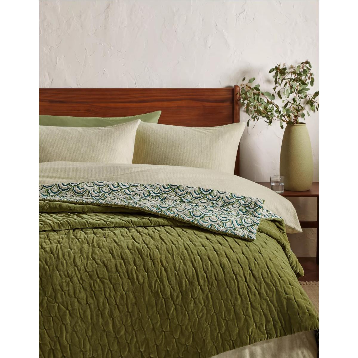 John Lewis Astra Reversible Quilted Bedspread, Multi – image 2