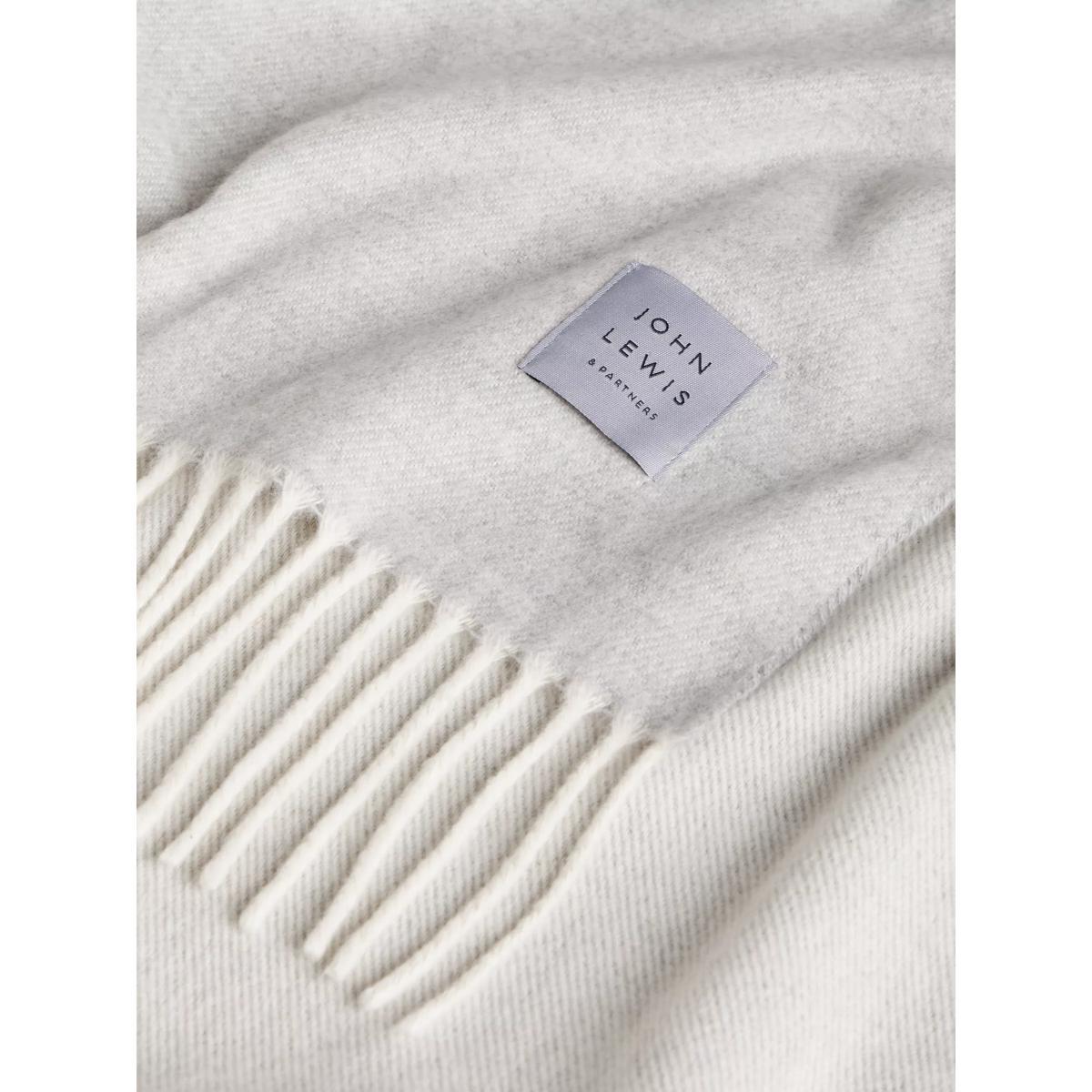 John Lewis & Partners Connie Throw, Grey – image 4