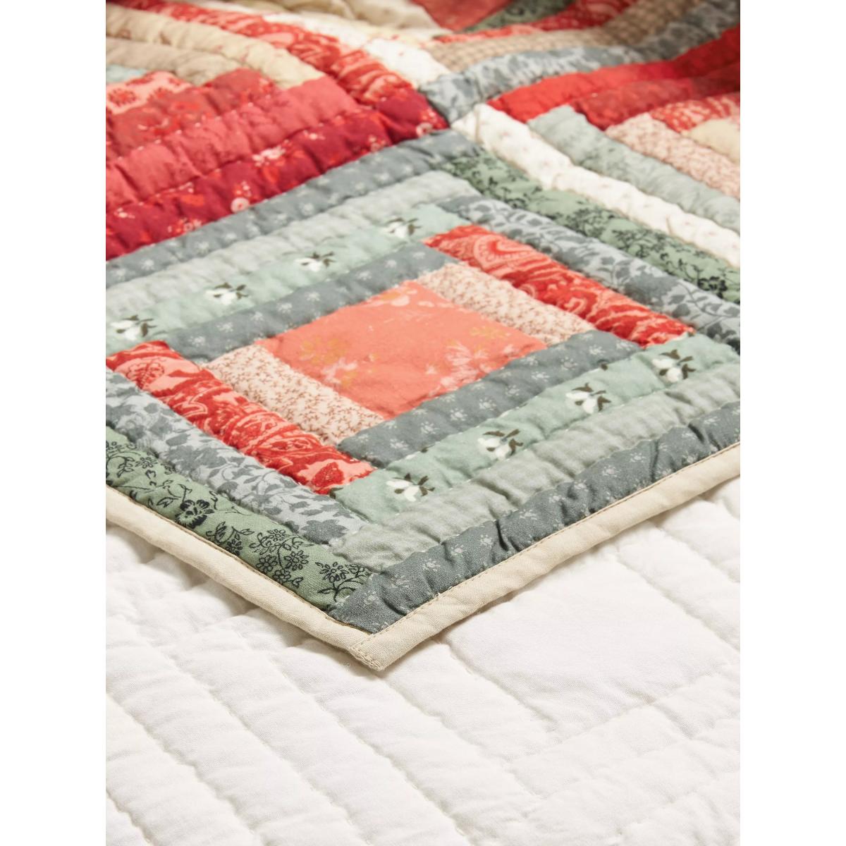 John Lewis Meribel Quilted Patchwork Bedspread, Multi – image 3