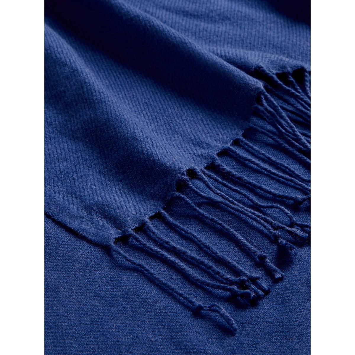 ANYDAY John Lewis & Partners Plain Throw, Navy – image 4