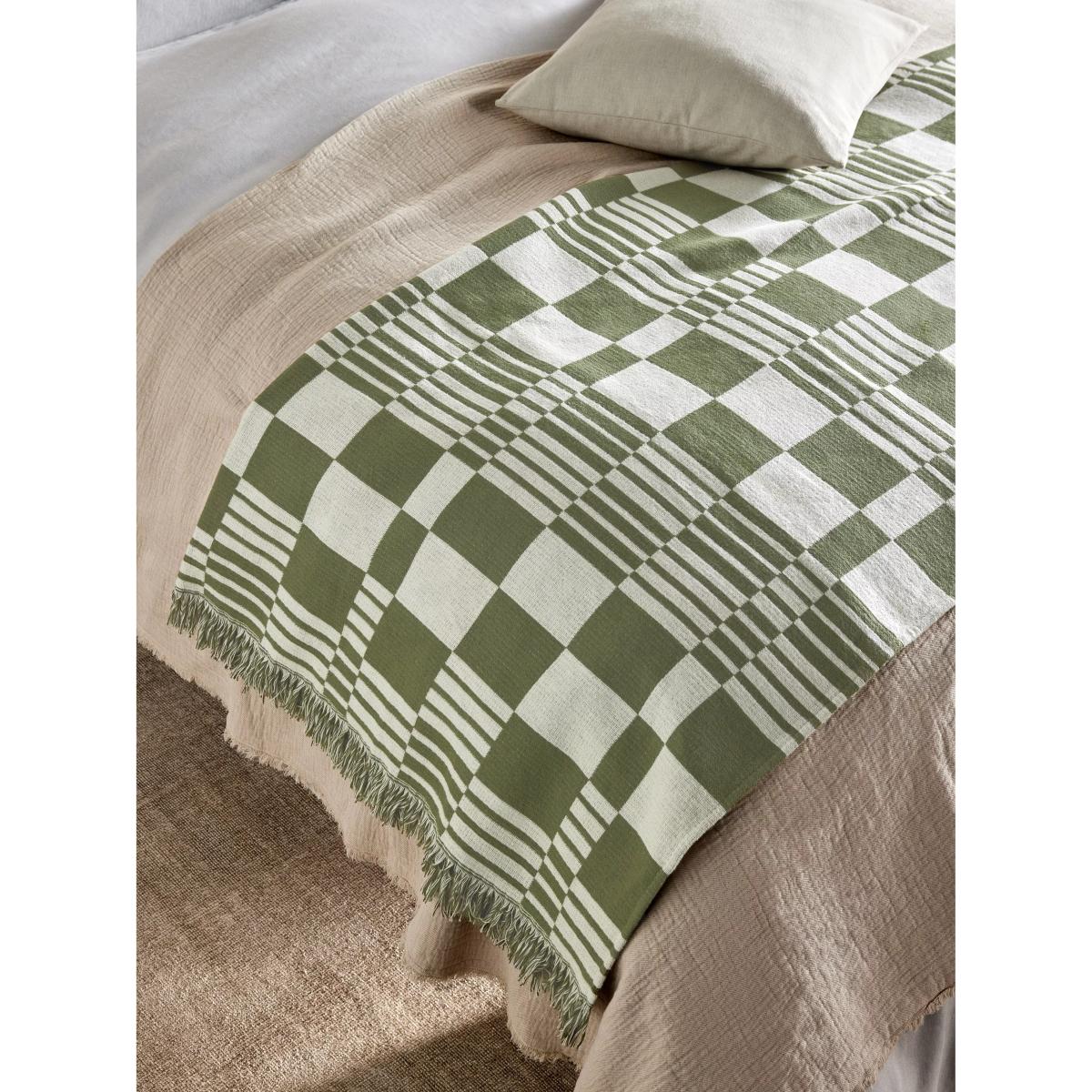 John Lewis Abstract Check Throw – image 2
