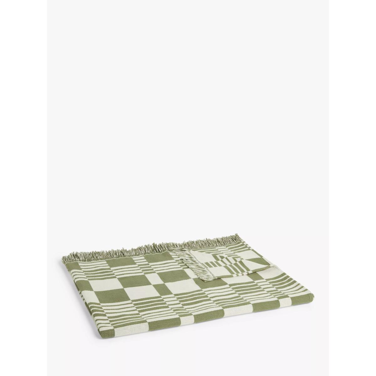 John Lewis Abstract Check Throw – image 4