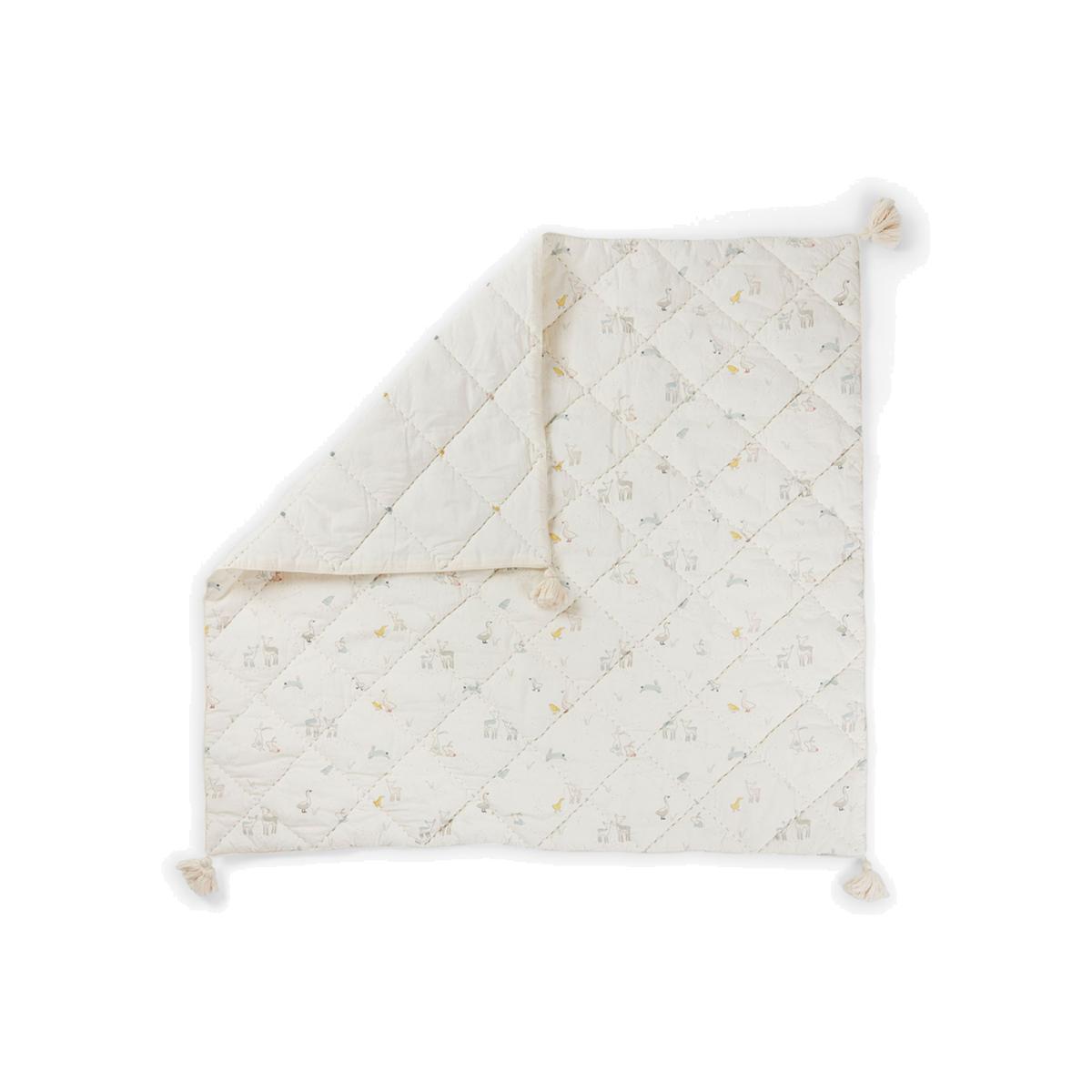 Pehr Just Hatched Quilted Baby Blanket, Cream/Multi – image 1