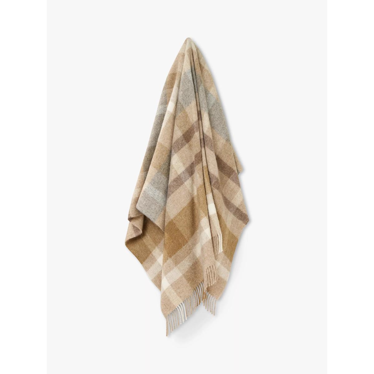 Bronte by Moon Contemporary Check British Wool Throw – image 2