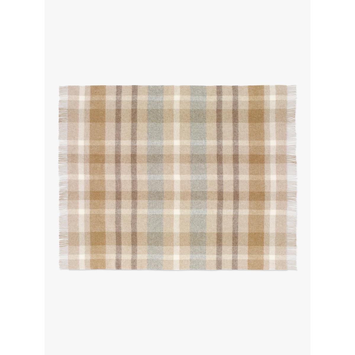 Bronte by Moon Contemporary Check British Wool Throw – image 3
