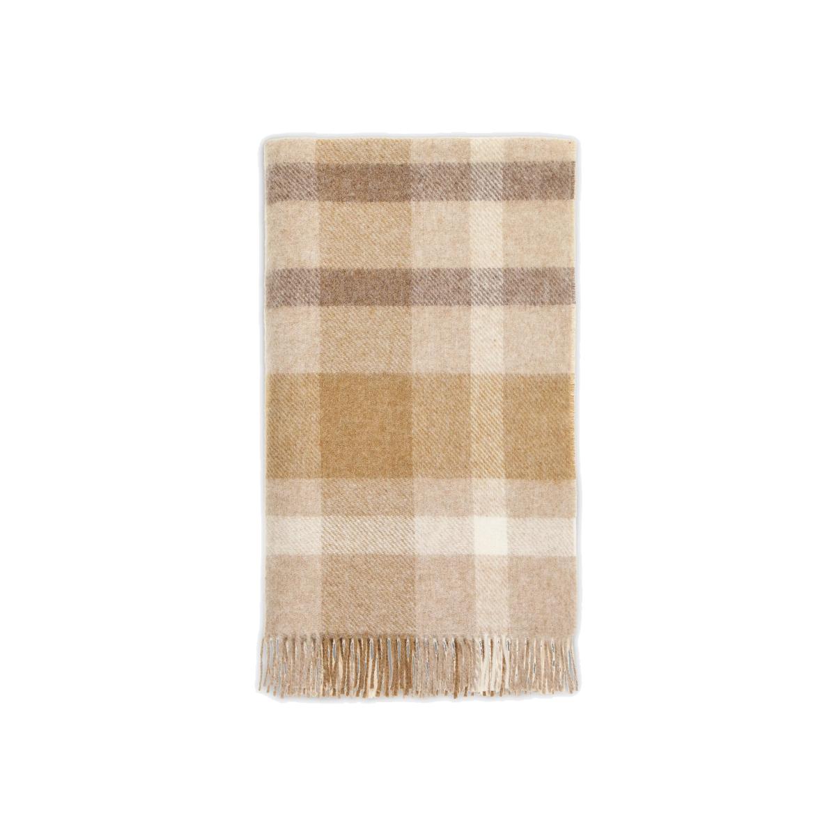 Bronte by Moon Contemporary Check British Wool Throw – image 1