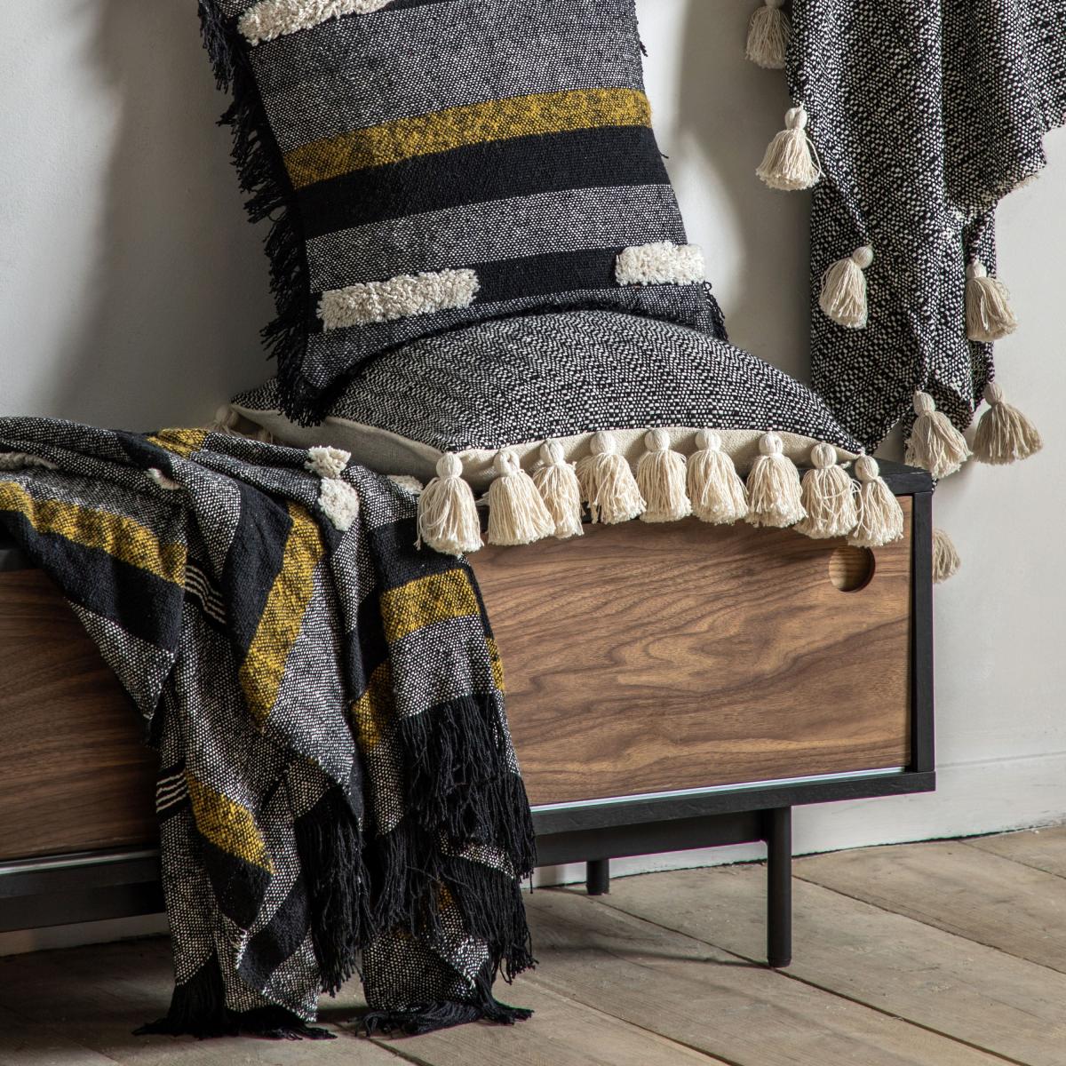 Tufted Blocks Throw – image 3