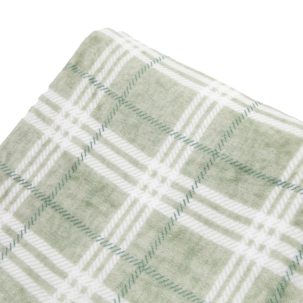 Checkmate Rolled Fleece - Sage – image 3