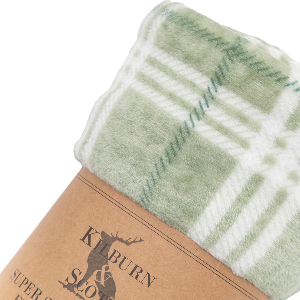 Checkmate Rolled Fleece - Sage – image 4