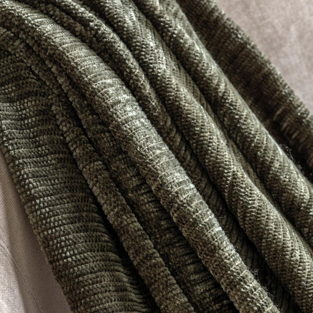 Willow Chenille Throw - Khaki – image 2