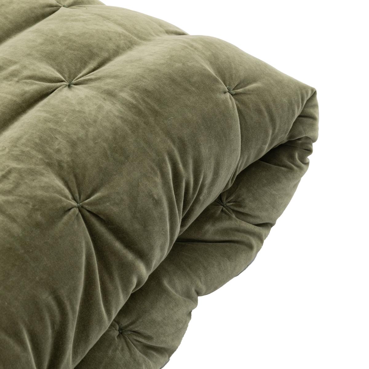 Opulent Velvet Bedspread - Green – image 5