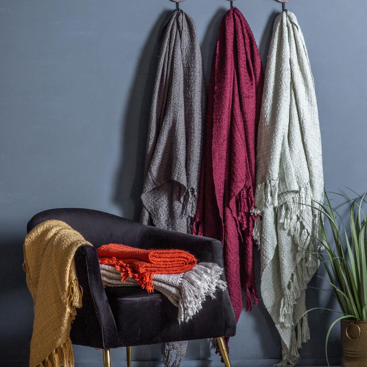 Acrylic Textured Throw - Natural – image 3