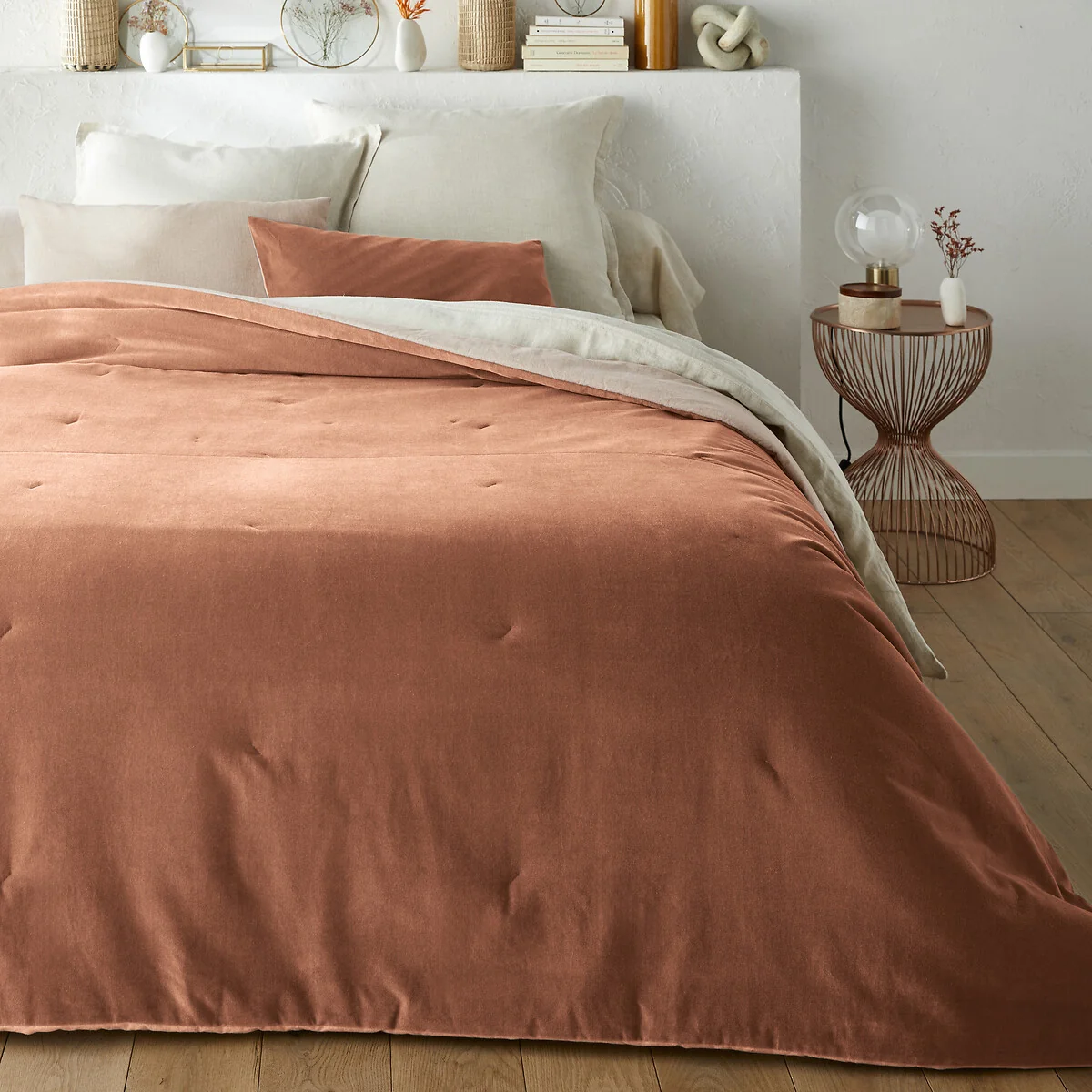 Velvet Quilted Cotton Velvet Bedspread – image 1