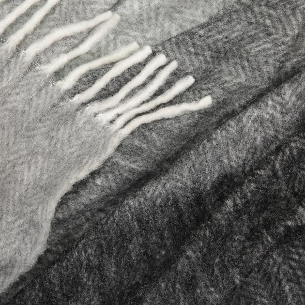 Lichen Warm Blanket with Chevron Pattern – image 3