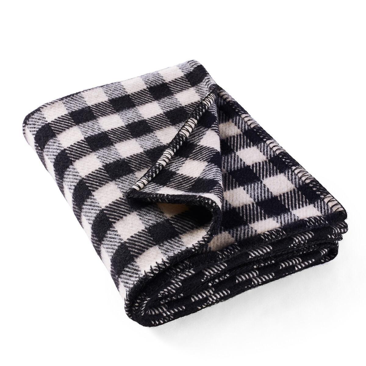 Alpy Checked Wool Blanket – image 2