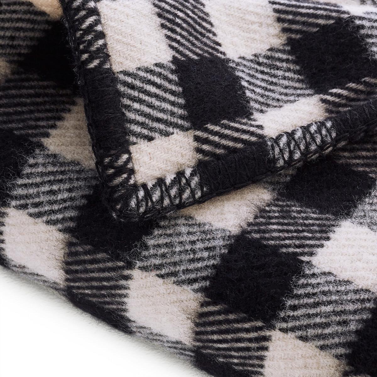 Alpy Checked Wool Blanket – image 3