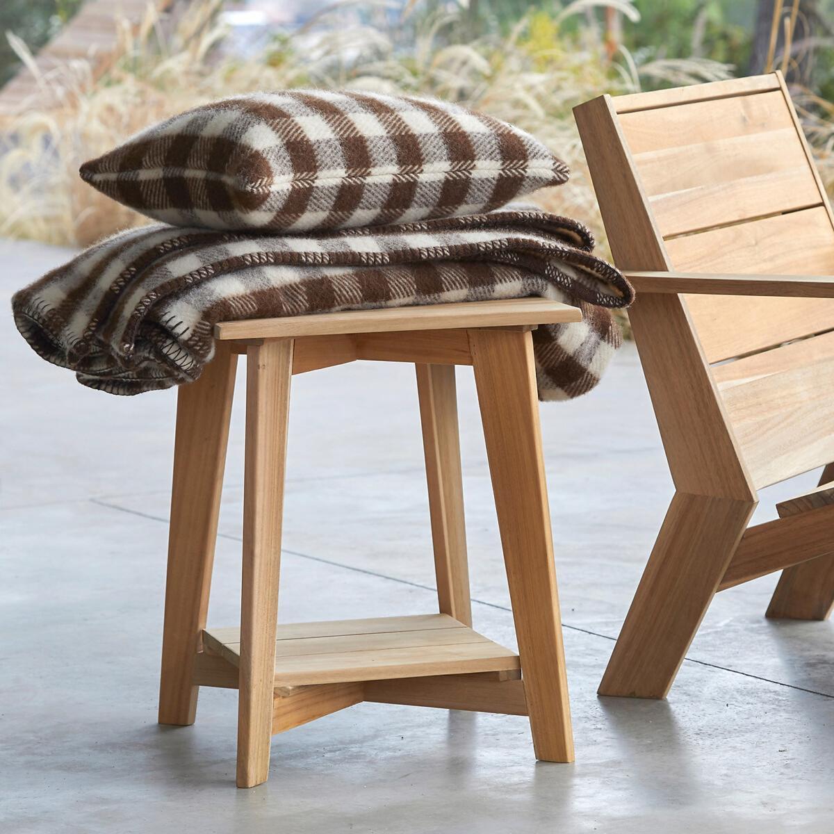 Alpy Checked Wool Blanket – image 4
