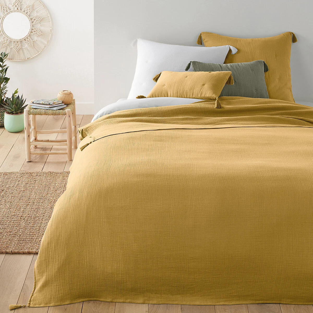 Kumla 100% Cotton Muslin Bedspread – image 1