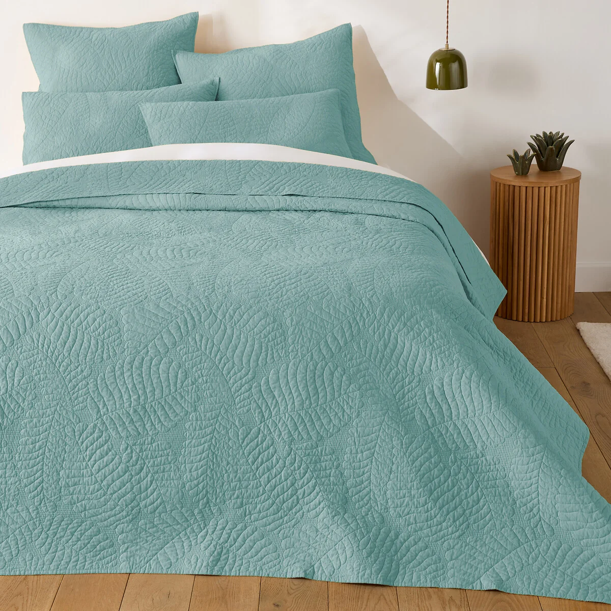 Tropical Quilted Cotton Bedspread Throw