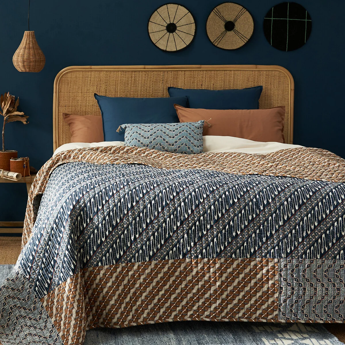 Midako Kantha Washed Cotton Bedspread – image 1
