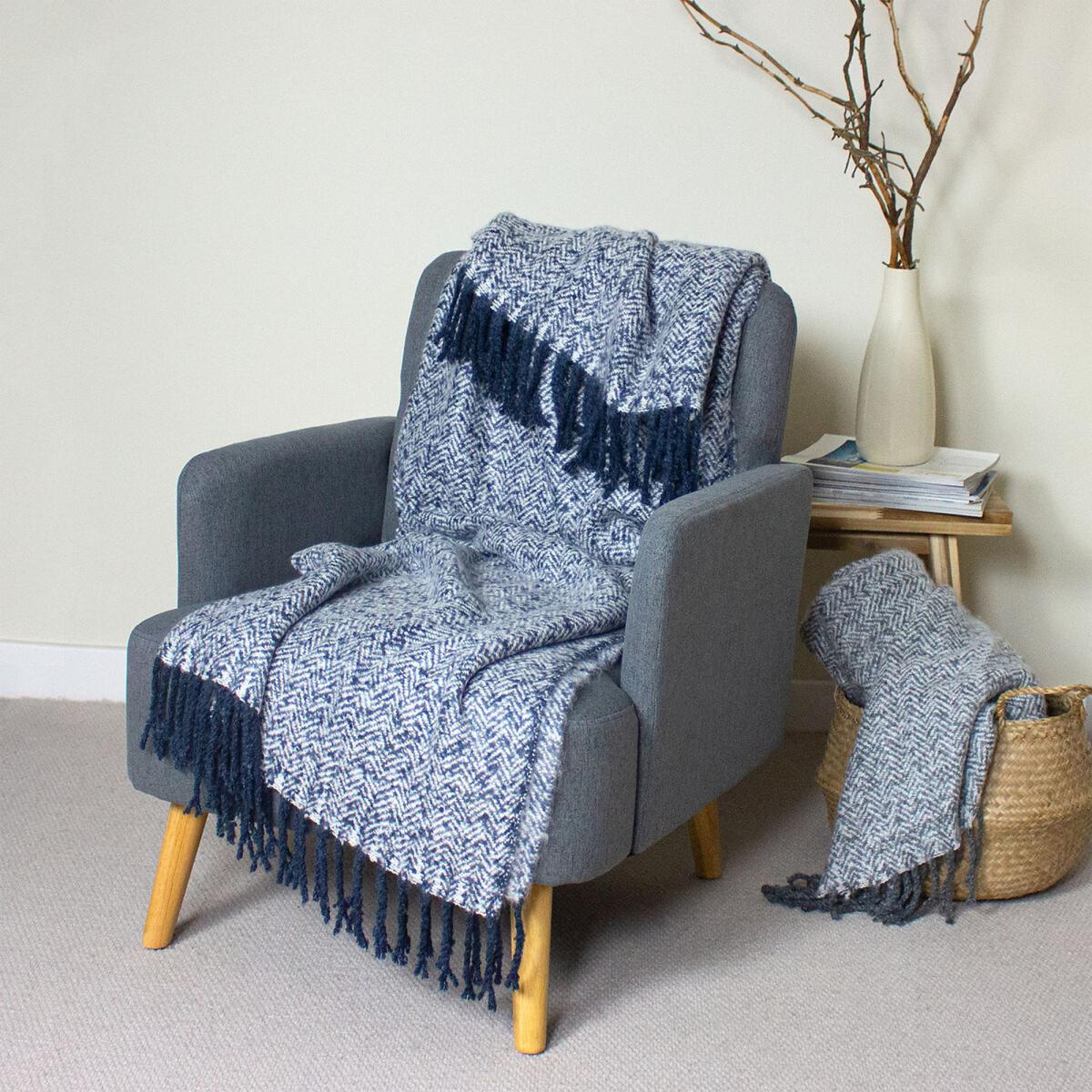 Weaver Herringbone Throw – image 3