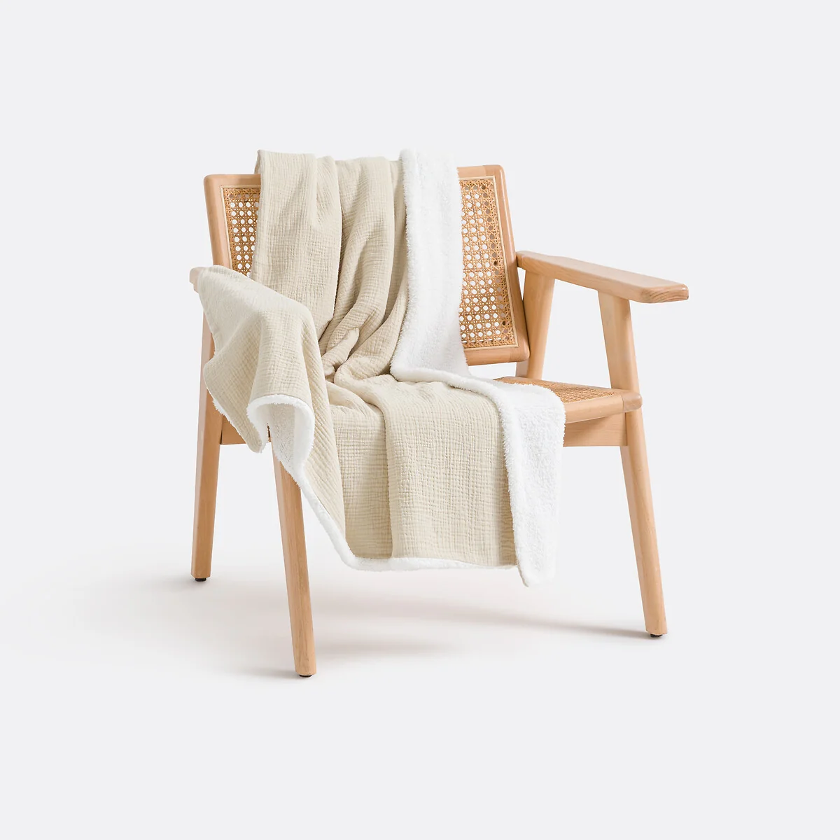 Kumla Cotton Muslin & Fleece Throw – image 2