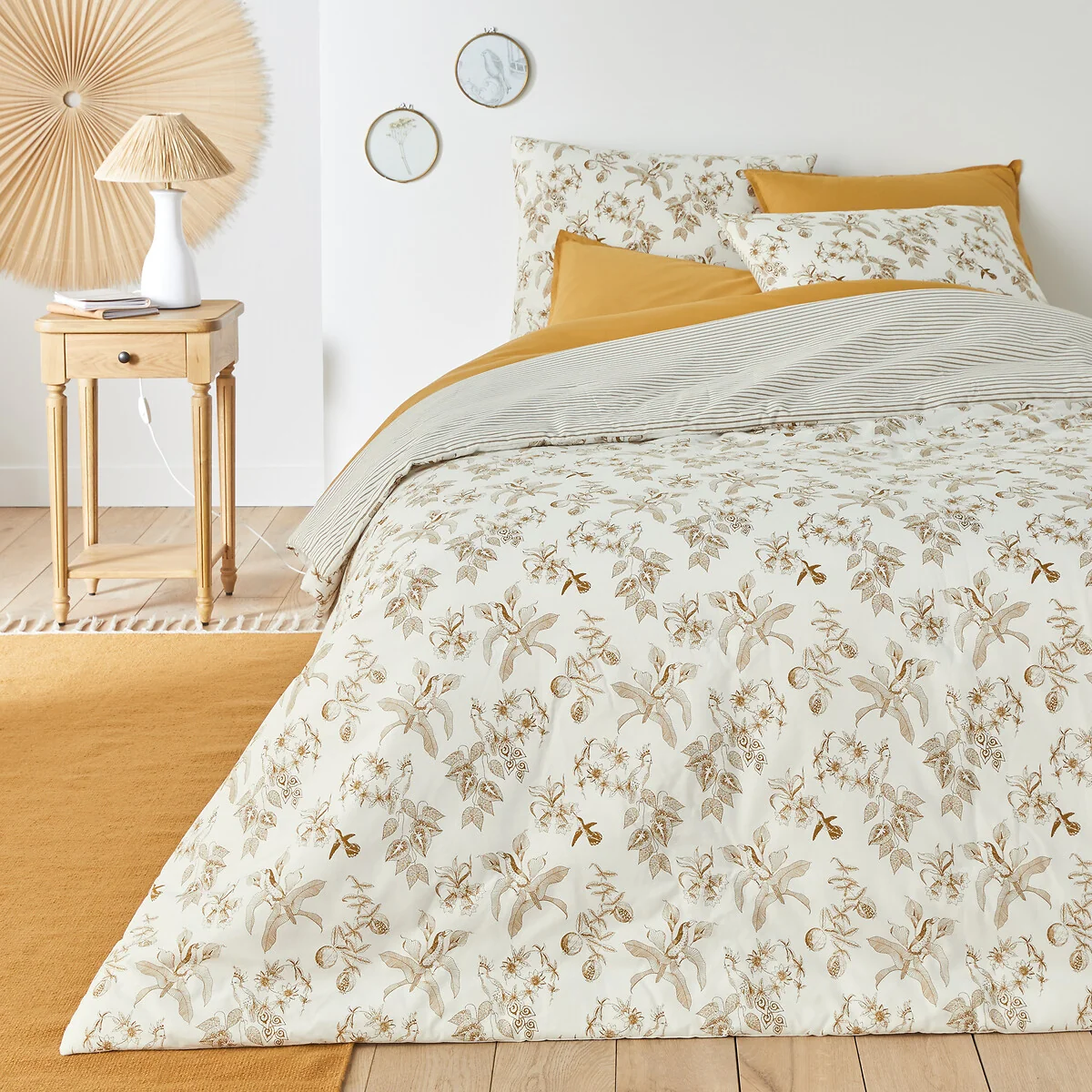 Granadille Floral 100% Cotton Bedspread – image 1