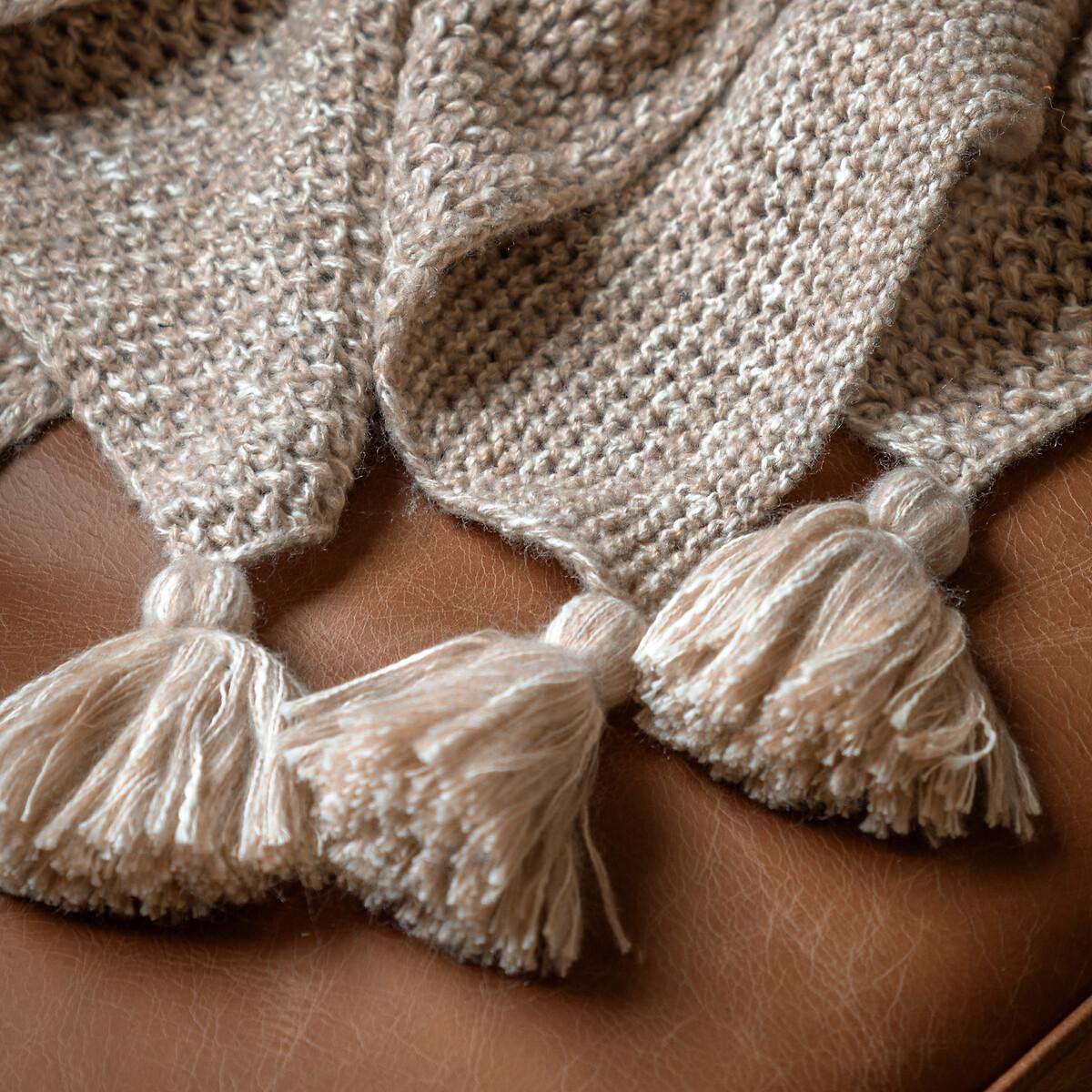 Knitted Tassel Throw – image 2